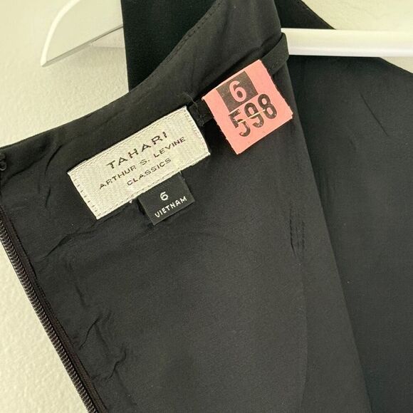 Tahari by Arthur Levine Classics Sleeveless Lined Shift Sheath Dress Size 6 - Picture 7 of 9